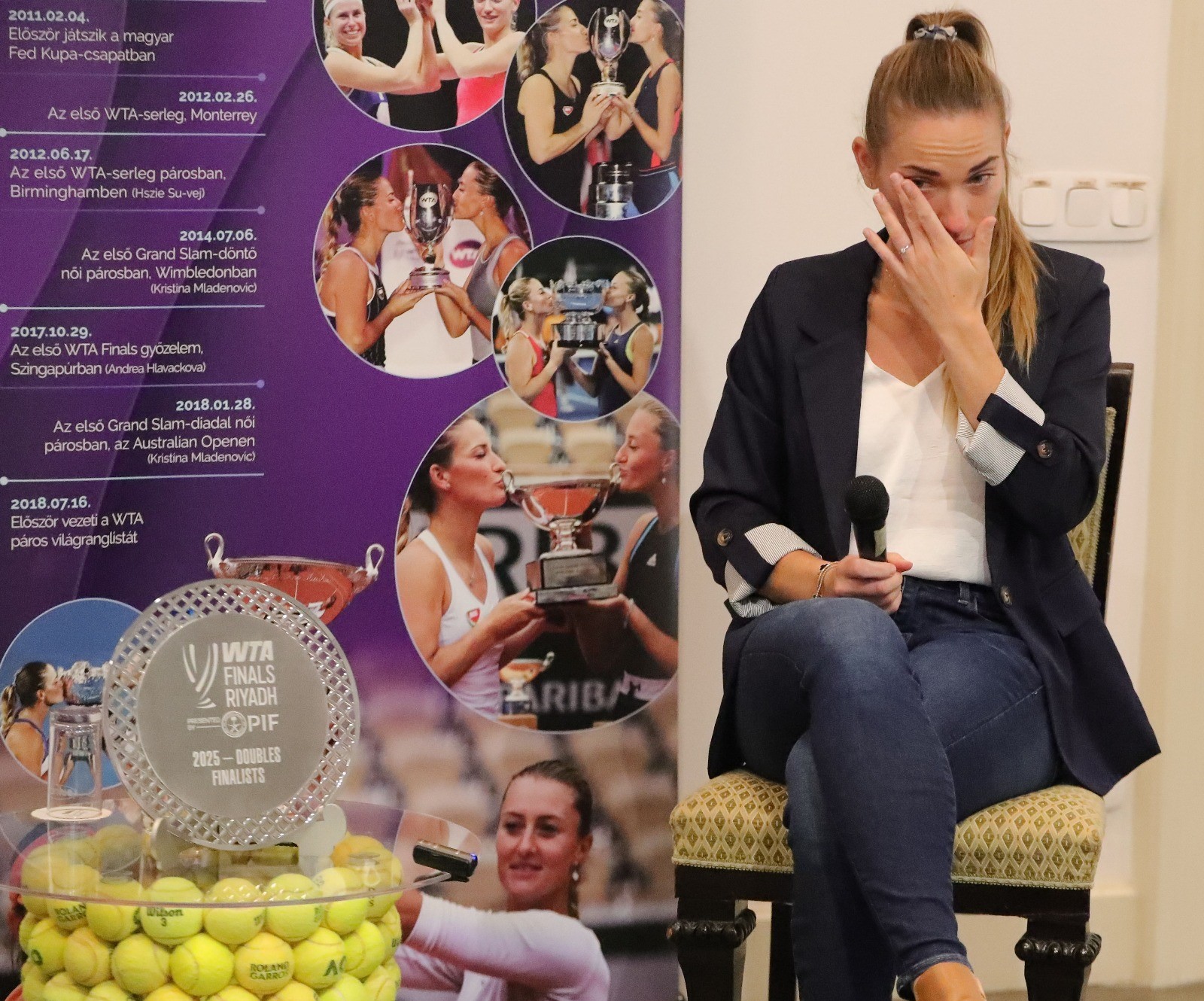 Babos Tímea többször is elérzékenyült a beszélgetés során