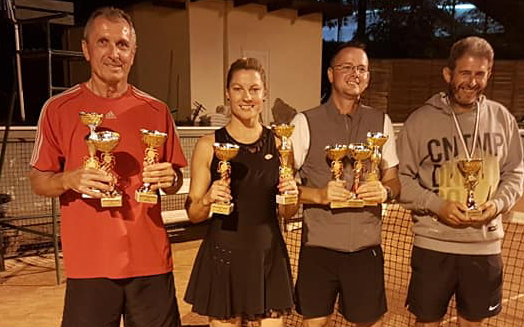 Négy gyöngyösi kilenc trófeával: Szekrényes Zsolt, Szekrényes Emese, Nagy Attila és Kisszőllősy-Szánthó Krisztián