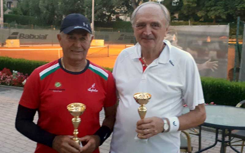 A 70+ korosztály győztes párosa: Mészáros László, Román Ferenc A 70+ korosztály győztes párosa: Mészáros László, Román Ferenc
