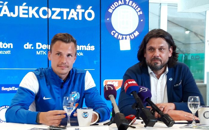 Fucsovics Márton és Deutsch Tamás, az MTK elnöke - Fotó: Zádor Péter