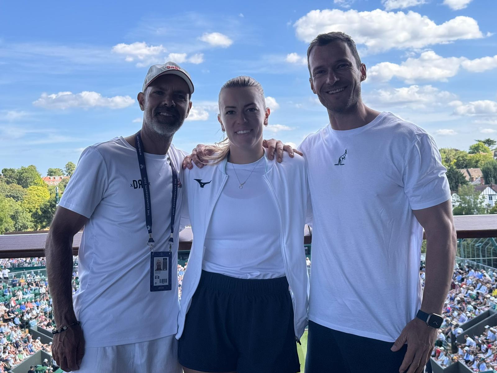 Nagy Zoltán, Gálfi Dalma és Vaskó Balázs Wimbledonban